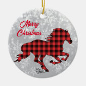 Keramische sieraardenversiering met rode en zwarte keramisch ornament (Voorkant)