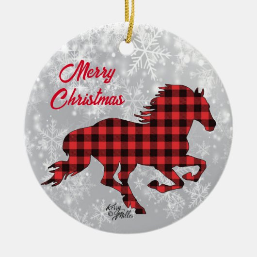 Keramische sieraardenversiering met rode en zwarte keramisch ornament (Voorkant)