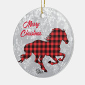 Keramische sieraardenversiering met rode en zwarte keramisch ornament (Links)