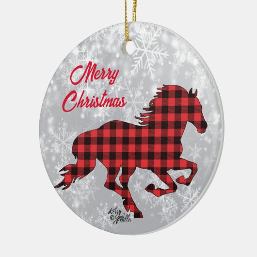 Keramische sieraardenversiering met rode en zwarte keramisch ornament (Links)