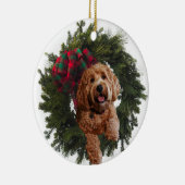 Keramische sierbloem met gouden doodle keramisch ornament (Rechts)