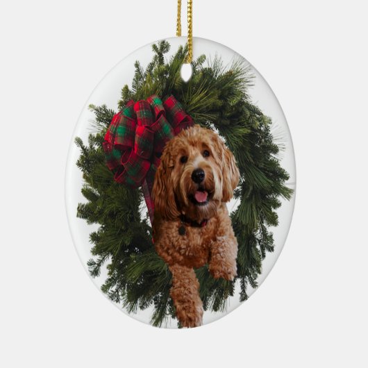 Keramische sierbloem met gouden doodle keramisch ornament (Rechts)