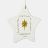 Keramische sierbloem voor glorie aan God Keramisch Ornament (Rechts)