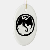 Keramische sierbloem voor zwarte dragon keramisch ornament (Rechts)