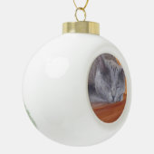 keramische siervoorwerpen bal ornament (Links)