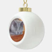 keramische siervoorwerpen bal ornament (Rechts)