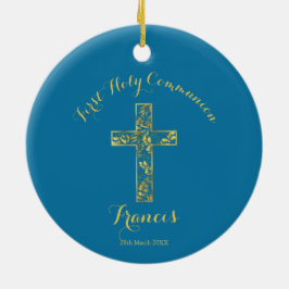 Keramische siervoorwerpen, blauwe kruisjes voor go keramisch ornament