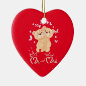 Keramische siervormgeving met een paar keramische  keramisch ornament (Rechts)