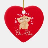 Keramische siervormgeving met een paar keramische  keramisch ornament (Achterkant)