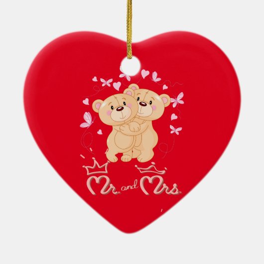 Keramische siervormgeving met een paar keramische  keramisch ornament (Achterkant)