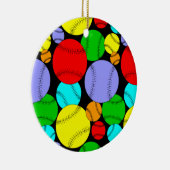 Keramische siervormgeving van het honkbalpatroon keramisch ornament (Rechts)