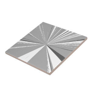 Keramische Silver Tile van Janz 4.25x4.25 Tegeltje