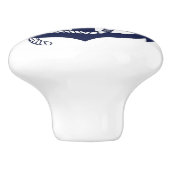 Keramische sluiting/deurknoppen — Nautisch anker e Keramische Knop (Zijkant)