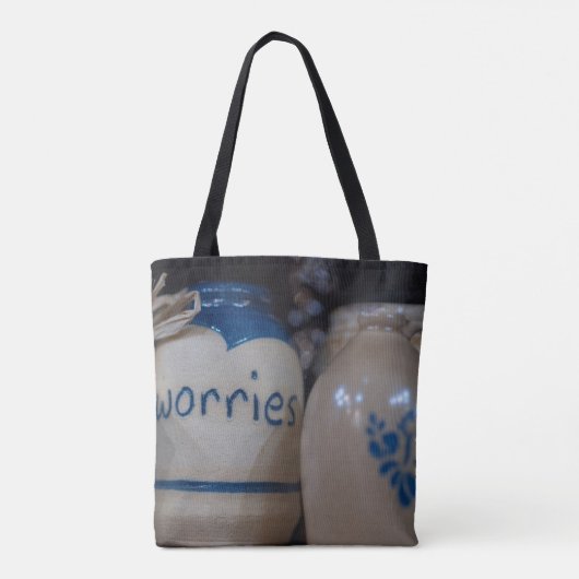 Keramische Solace - Artisanal Worry Jar Tote Bag (Achterkant)
