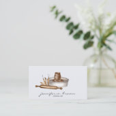 Keramische speelkunst visitekaartje (Staand voorkant)