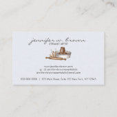 Keramische speelkunst visitekaartje (Achterkant)