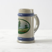 Keramische stein voor het platteland bierpul (Voorkant rechts)