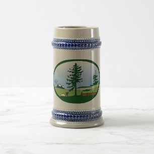 Keramische stein voor het platteland bierpul