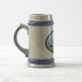Keramische stein voor het platteland bierpul (Links)