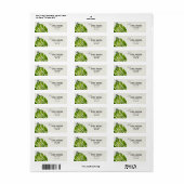 KERAMISCHE STONE GREEN MONSTERA LEAF FOLIAGPRIJS ETIKET (Full Sheet)