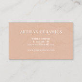 Keramische Studio Homemade Pottery Visitekaartje (Achterkant)