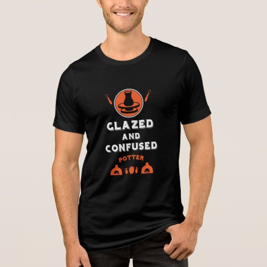 Keramische studio pottenbakker Tri-Blend shirt (Voorkant)