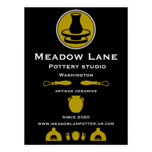 Keramische Studio Potter Zakelijke Promotie Perfect Poster