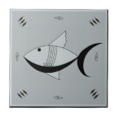 Keramische tapijten, FABULOUS 1950s FISH Retro  Tegeltje (Voorkant)