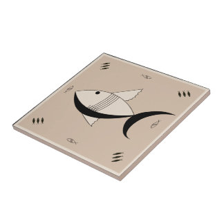 Keramische tapijten, FABULOUS 1950s FISH Retro  Tegeltje