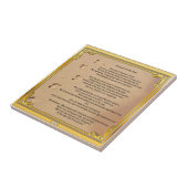 Keramische tapijten in de Zand Sober Champion Tegeltje (Zijkant)