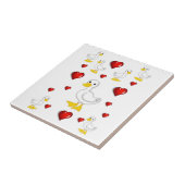 Keramische tapijten tegeltje (Zijkant)