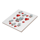 Keramische tapijten tegeltje (Zijkant)