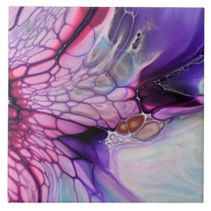 Keramische tapijten - vlindervleugels Abstract Tegeltje