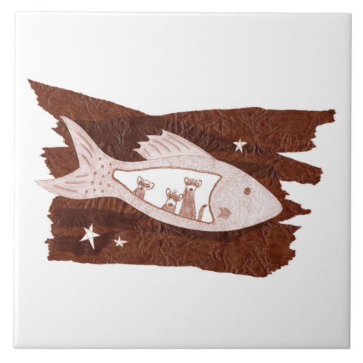 Keramische tapijten voor ruimtefretten tegeltje (Voorkant)