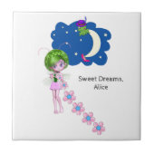 Keramische tapijtmoonbloemen tegeltje (Voorkant)