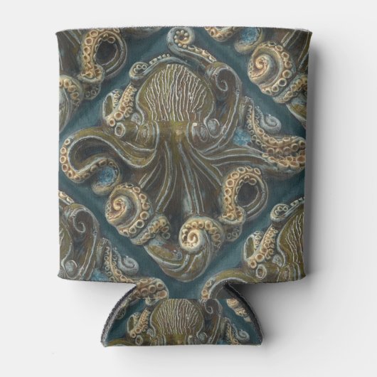 keramische tapijtschelp Octopus Koelbox Blikjeskoeler (Voorkant)