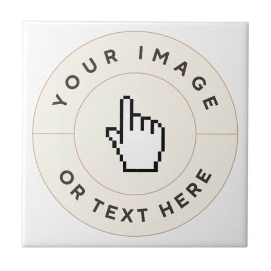 Keramische Tegel - Aangepast (voeg afbeelding/teks Tegeltje (Voorkant)