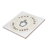 Keramische Tegel - Aangepast (voeg afbeelding/teks Tegeltje (Zijkant)