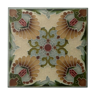 Keramische tegel - Antieke tegels art nouveau Tegeltje