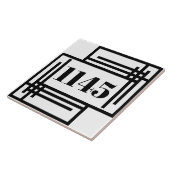 Keramische tegel - Art Deco House/Acompartiment Nu Tegeltje (Zijkant)