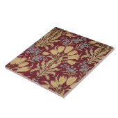 Keramische tegel - Art Nouveau Reproduction Floral Tegeltje (Zijkant)