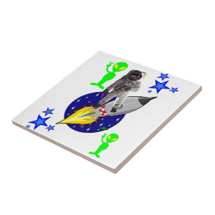 Keramische Tegel Astronaut Tegeltje