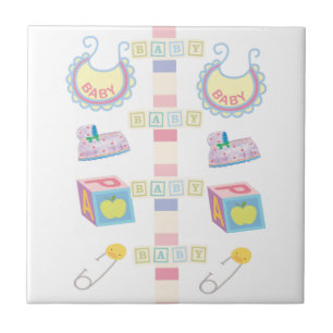 Keramische Tegel Baby Tegeltje