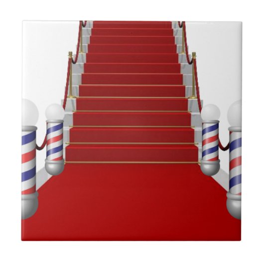 Keramische Tegel Barbershop Tegeltje (Voorkant)