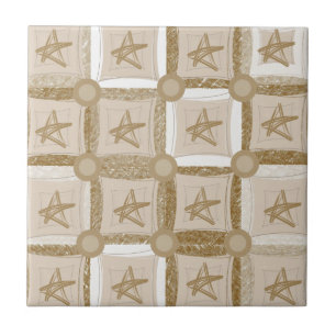 Keramische Tegel Beige Bruin Tegeltje