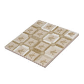 Keramische Tegel Beige Bruin Tegeltje (Zijkant)