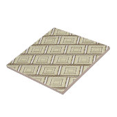 Keramische Tegel Beige Bruin Tegeltje (Zijkant)