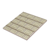 Keramische Tegel Beige Bruin Tegeltje (Zijkant)