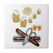 Keramische Tegel Bier Tegeltje (Voorkant)