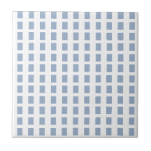 Keramische tegel blauw & witte streep vierkant